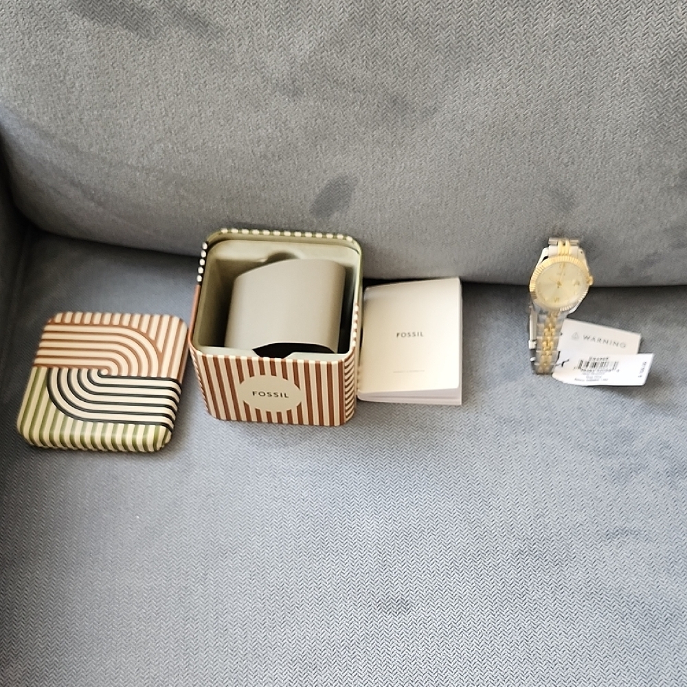 Fossil Two-Tone Gold and Silver Watch